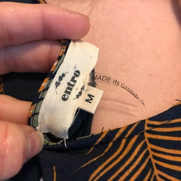 Entro, tropical pattern dress, EUC - Picture 12 of 12